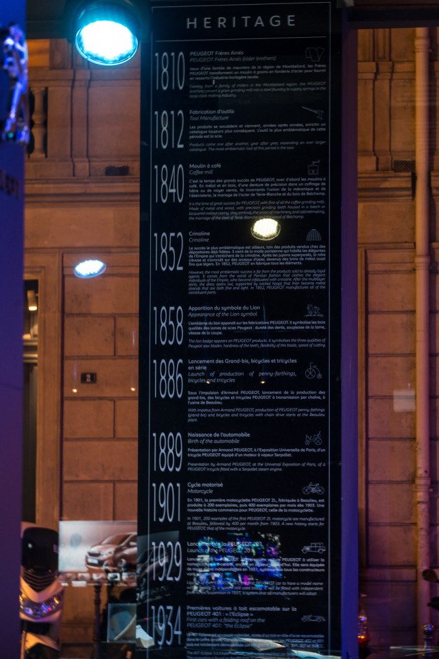 Nouvelle vitrine Peugeot Avenue Paris - Septembre 2014