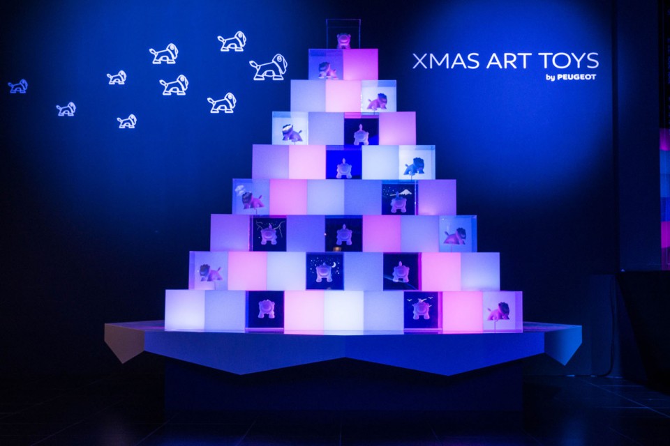 Vitrine Peugeot Avenue Paris Noël - Novembre 2014