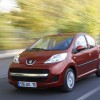 3/4 avant dynamique Peugeot 107 Orange Mandaline - 1-013