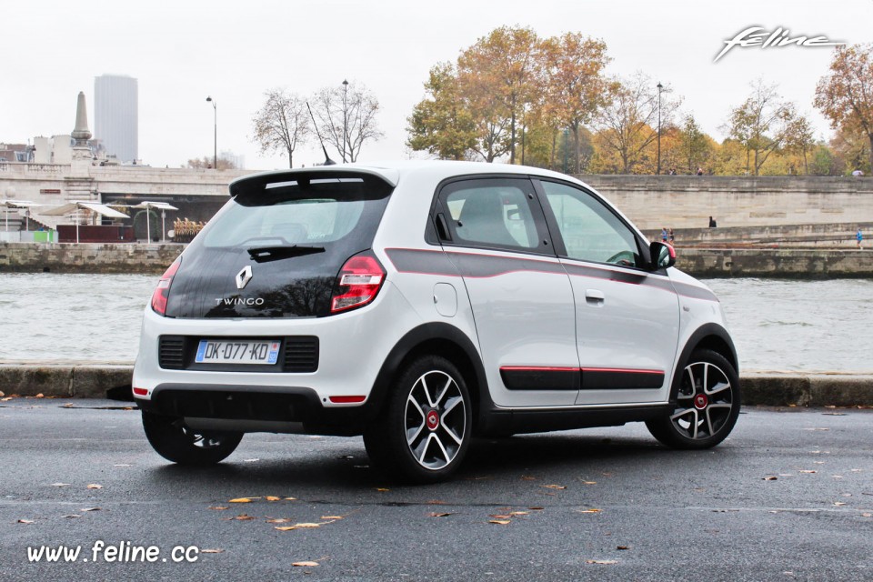 Photo 3/4 arrière Renault Twingo 3 Edition One Blanc Cristal