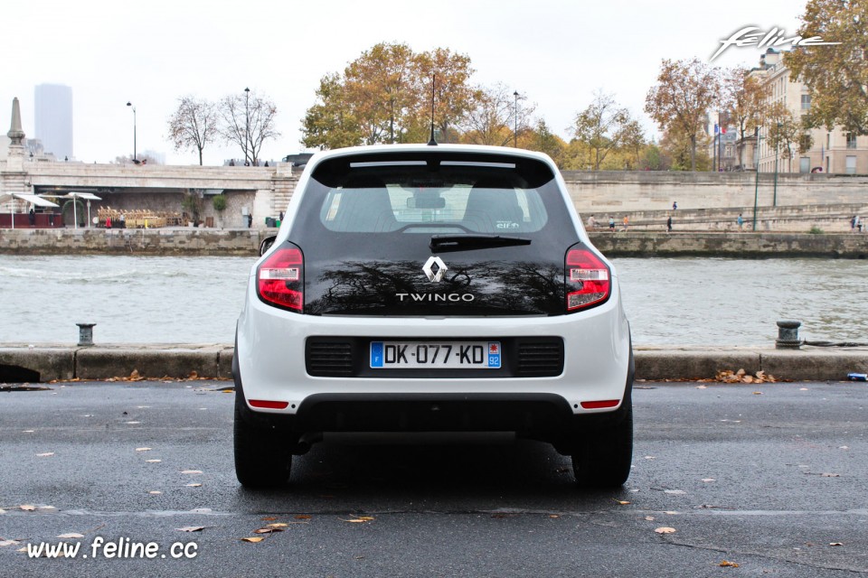 Photo face arrière Renault Twingo 3 Edition One Blanc Cristal