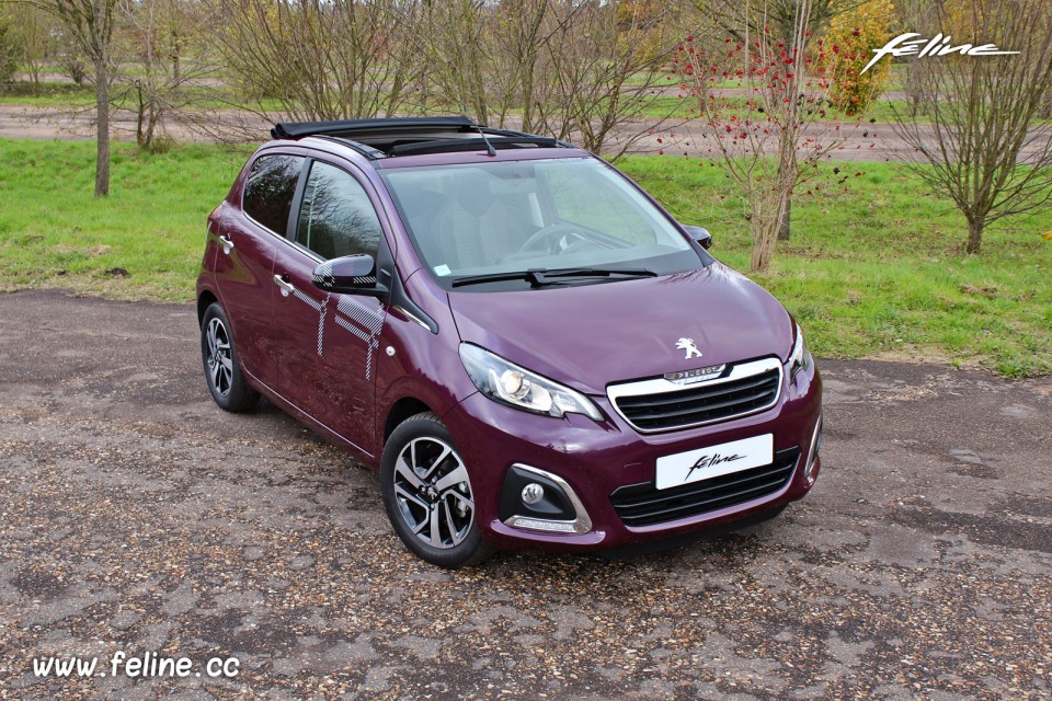 Photo Peugeot 108 Allure Top Red Purple