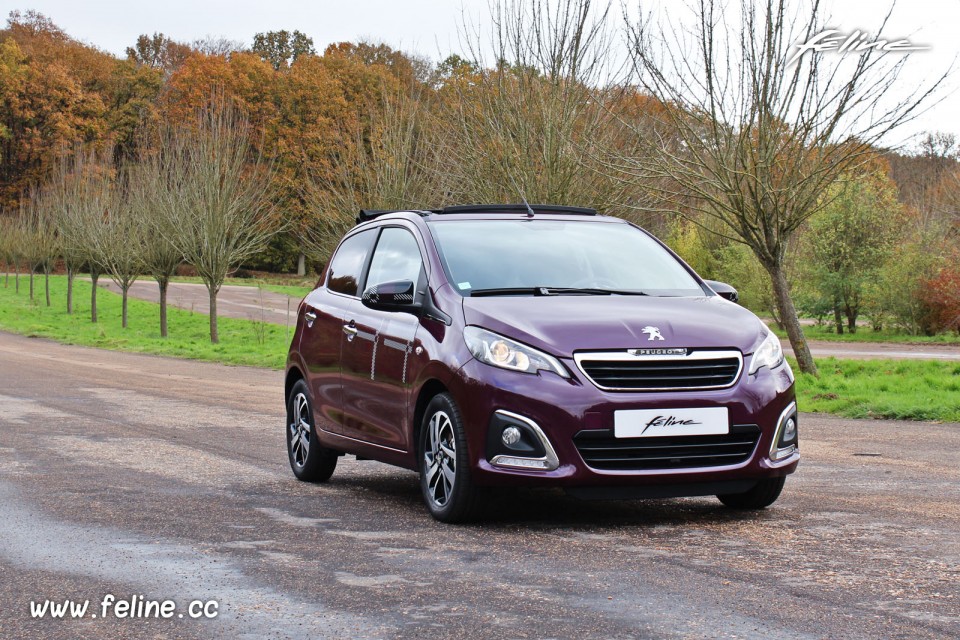 Photo Peugeot 108 Allure Top Red Purple