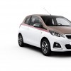 Photo 3/4 avant Peugeot 108 I bi-colore Aïkinite / Blanc Lipizan