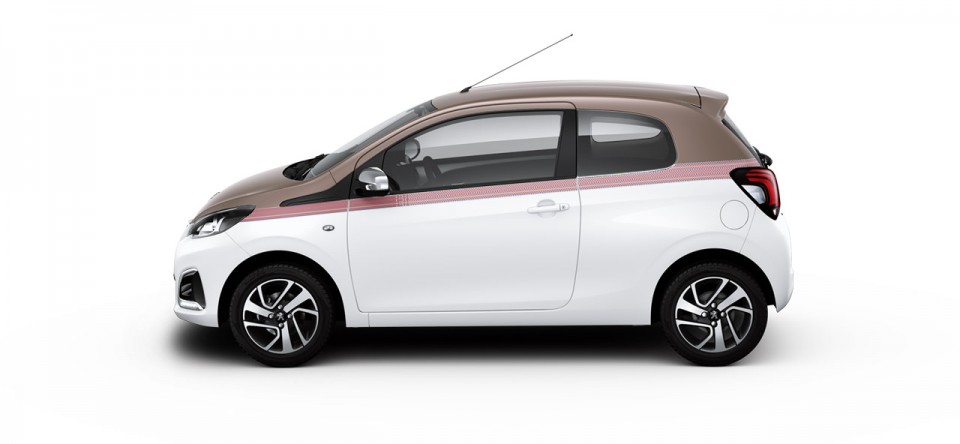 Photo profil Peugeot 108 I bi-colore Aïkinite / Blanc Lipizan