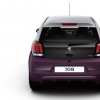 Photo vue arrière Peugeot 108 I bi-colore Gris Gallium / Red Purple