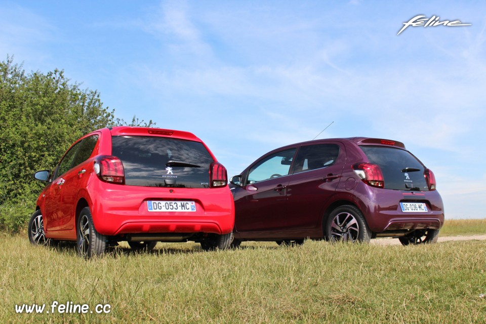 Photo essai Peugeot 108 Allure Top Rouge Scarlet et 108 Allure R