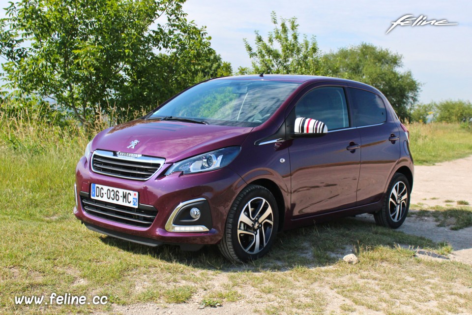 Photo essai Peugeot 108 Allure Red Purple