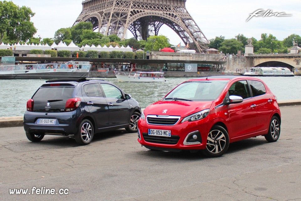 Photo essai Peugeot 108 Allure Top Bleu Smalt et 108 Allure Top