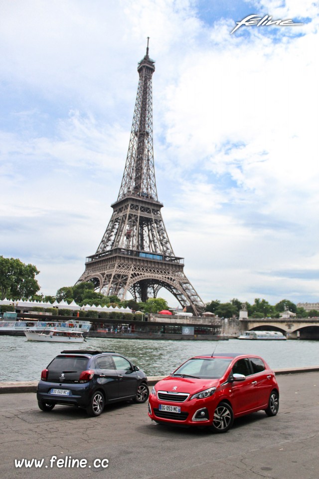 Photo essai Peugeot 108 Allure Top Bleu Smalt et 108 Allure Top