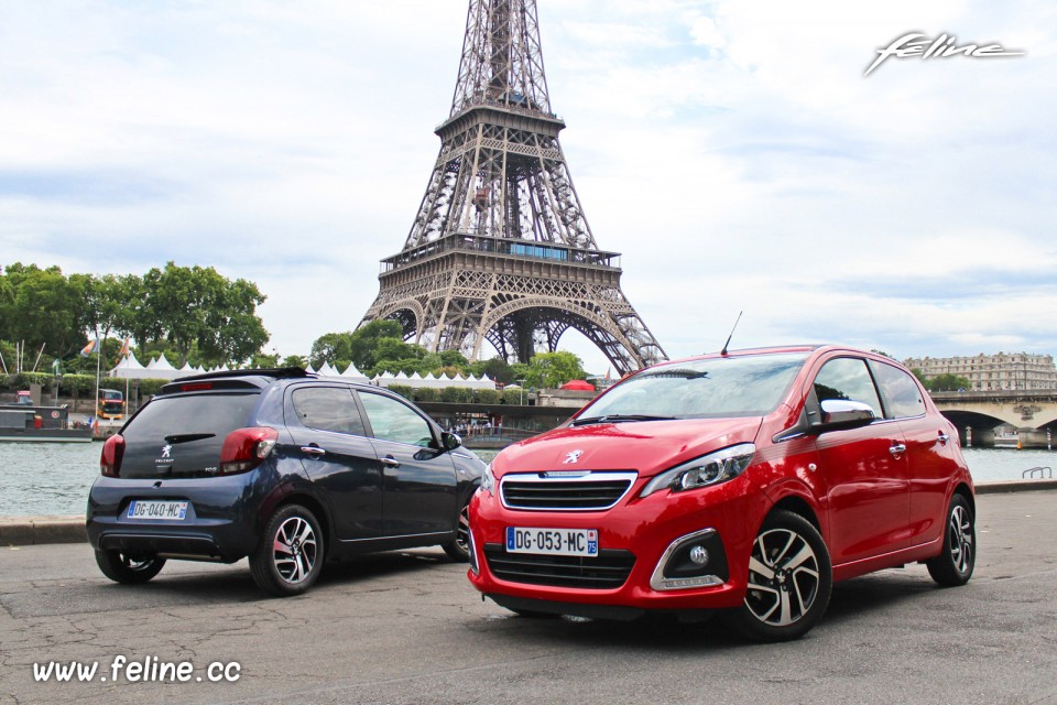 Photo essai Peugeot 108 Allure Top Bleu Smalt et 108 Allure Top