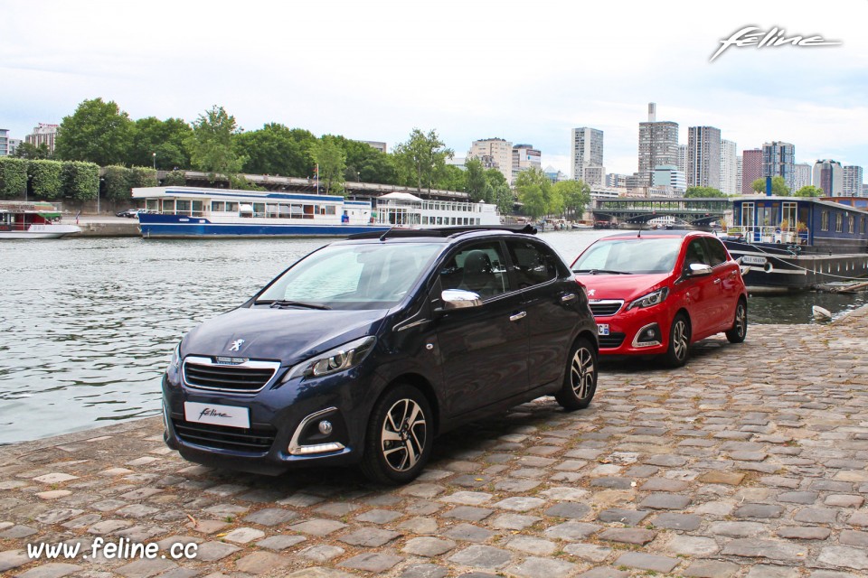 Photo essai Peugeot 108 Allure Top Bleu Smalt et 108 Allure Top