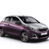 Photo officielle Peugeot 108 biton Red Purple / Gris Gallium