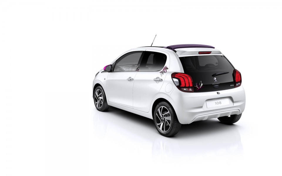 Photo officielle Peugeot 108 Blanc Lipizan