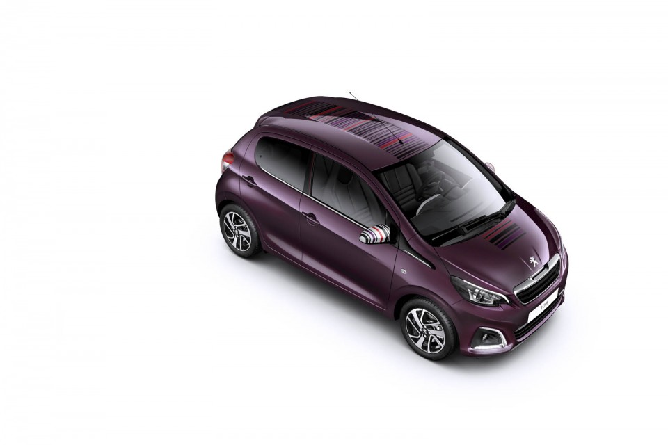 Photo officielle Peugeot 108 violette Red Purple