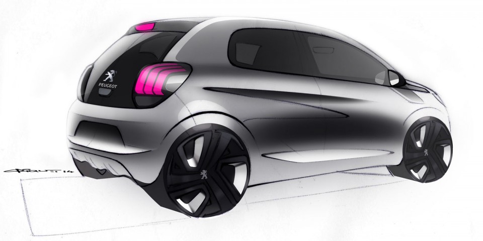 Photo design sketch Peugeot 108