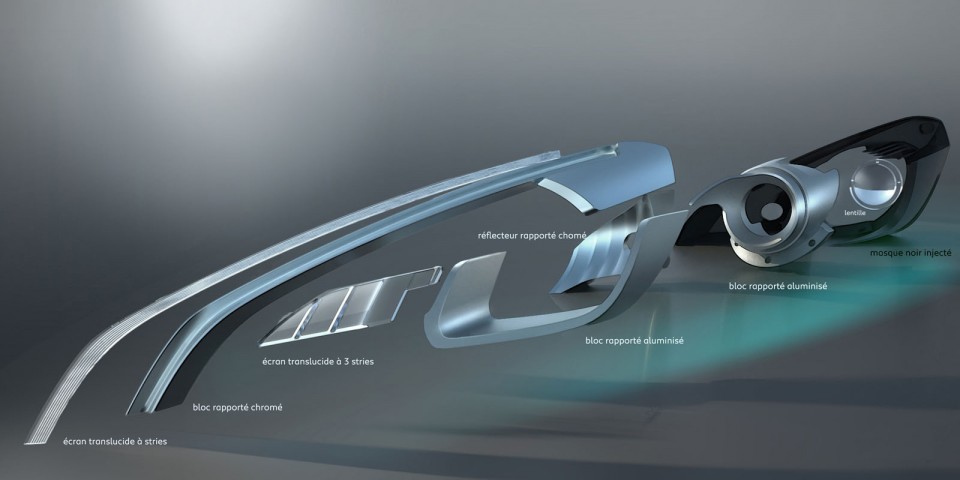 Photo phare avant design sketch Peugeot 108