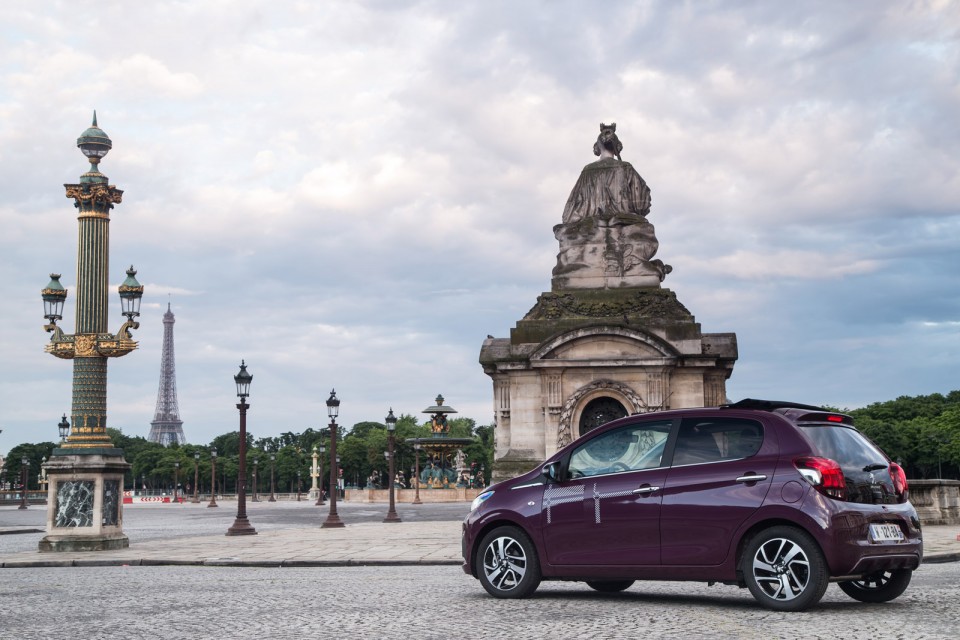 Photo statique Peugeot 108 Top ! Red Purple