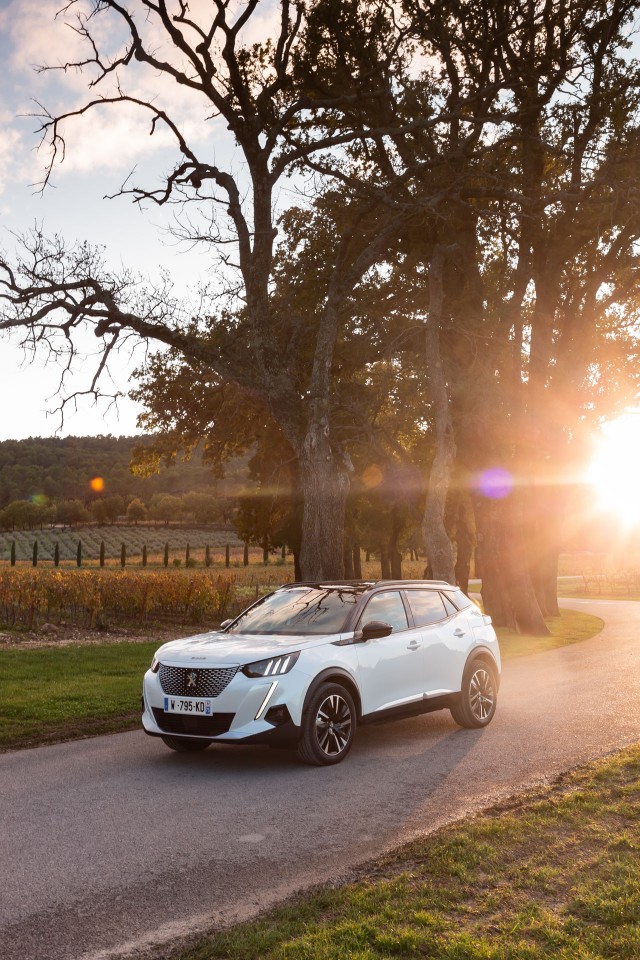 Photo officielle Peugeot e-2008 GT Blanc Nacré - Essais presse
