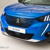 Photo bouclier avant Peugeot e-2008 II GT Bleu Vertigo (2019)