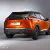 Photo 3/4 arrière Peugeot 2008 II GT Orange Fusion (2019)