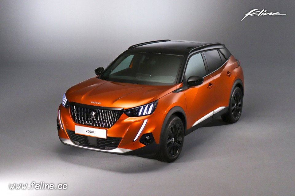 Photo Peugeot 2008 II GT Orange Fusion (2019)