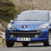 Photo face avant dynamique Peugeot 207 RC Bleu Récife phase 1 (2007) - 1-012