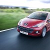 Photo 3/4 avant dynamique Peugeot 207 RC Rouge Erythrée phase 2 (2009) - 1-007