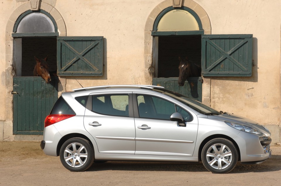 Photo profil Peugeot 207 SW Gris Aluminium phase 1 (2007) - 1-013