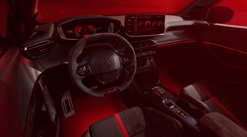 Photo poste de conduite i-Cockpit Peugeot e 208 GTi II (2025)