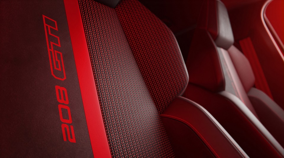 Photo détail sièges baquet Peugeot e 208 GTi II (2025)