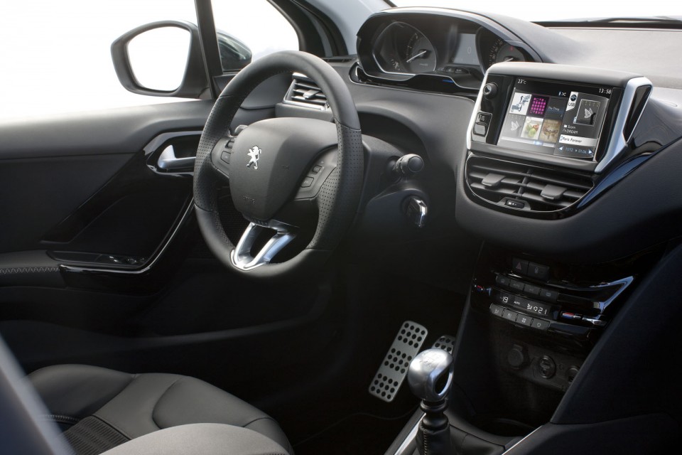 Intérieur Peugeot 208 I Féline Bi-matière 3D Ekmet Noir/Gris - 1-033