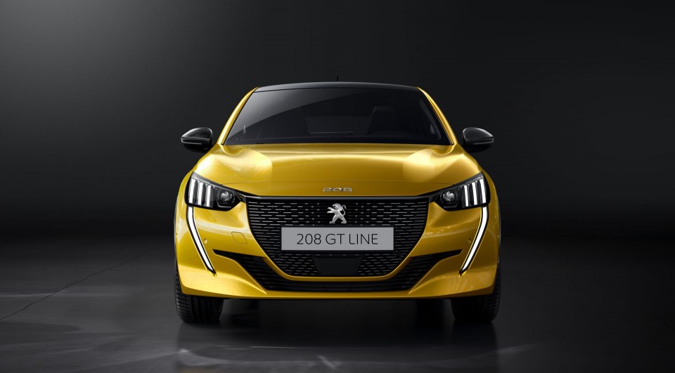 Photo face avant (fond noir) Peugeot 208 II GT Line (2019)