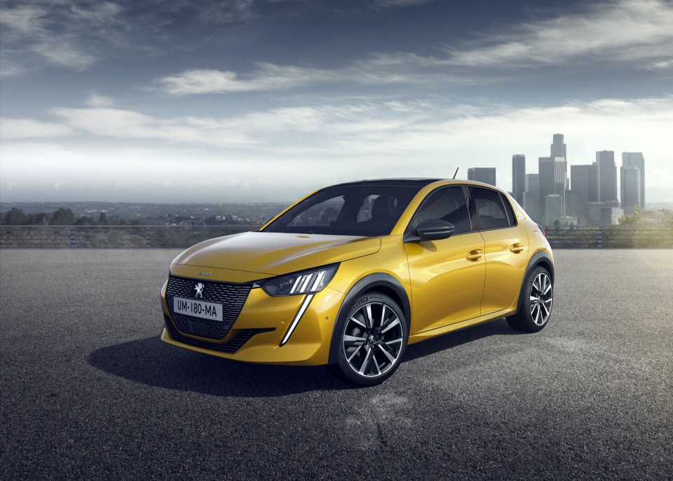 Photo officielle 3/4 avant Peugeot 208 II GT Line (2019)