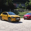 Photo comparatif 3/4 avant Peugeot 208 I Allure et Peugeot 208 I