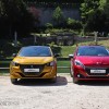 Photo comparatif face avant Peugeot 208 I Allure et Peugeot 208
