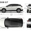 Photo dimensions extérieures (mm) Peugeot 3008 GT (2016)