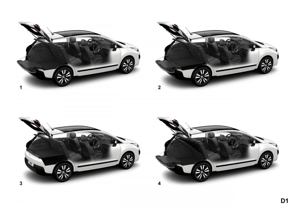 Modularité Peugeot 3008 I phase 2 (2013) - 1-025
