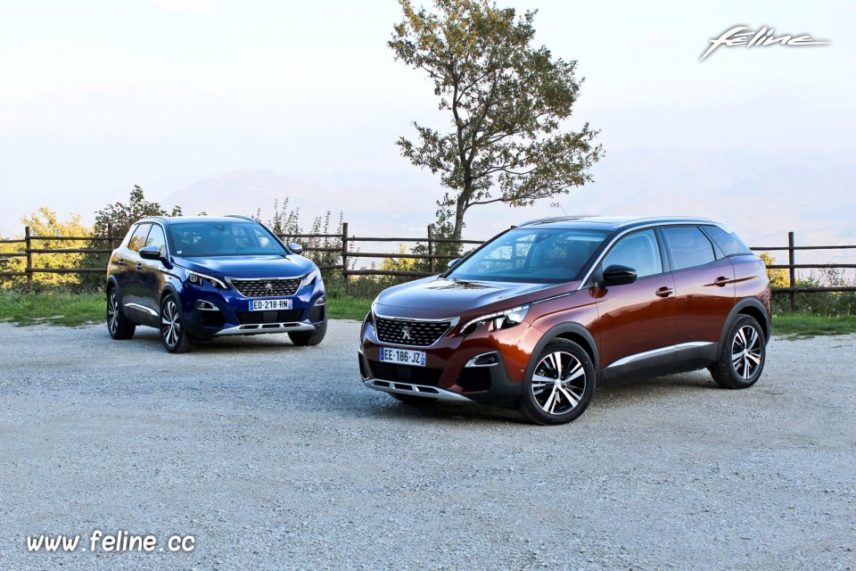 Photo essai nouvelles Peugeot 3008 II GT et Allure (2016)