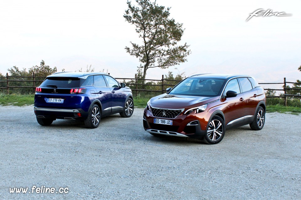 Photo essai nouvelles Peugeot 3008 II GT et Allure (2016)