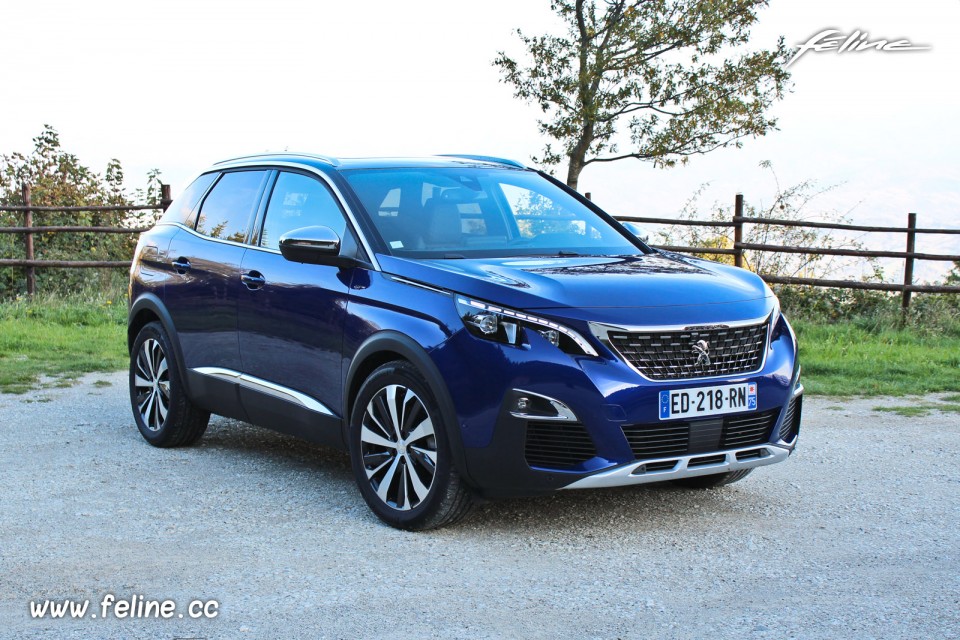 Photo essai Peugeot 3008 GT II Bleu Magnetic (2016)