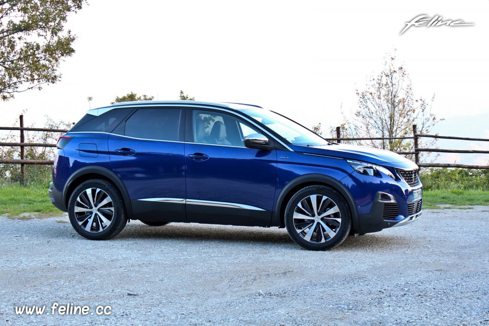 Photo profil Peugeot 3008 GT II Bleu Magnetic (2016)