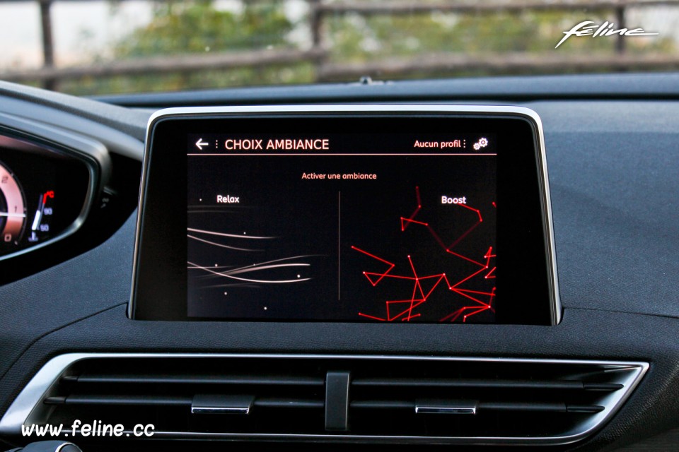 Photo sélecteur d'ambiance écran tactile Peugeot 3008 II (2016