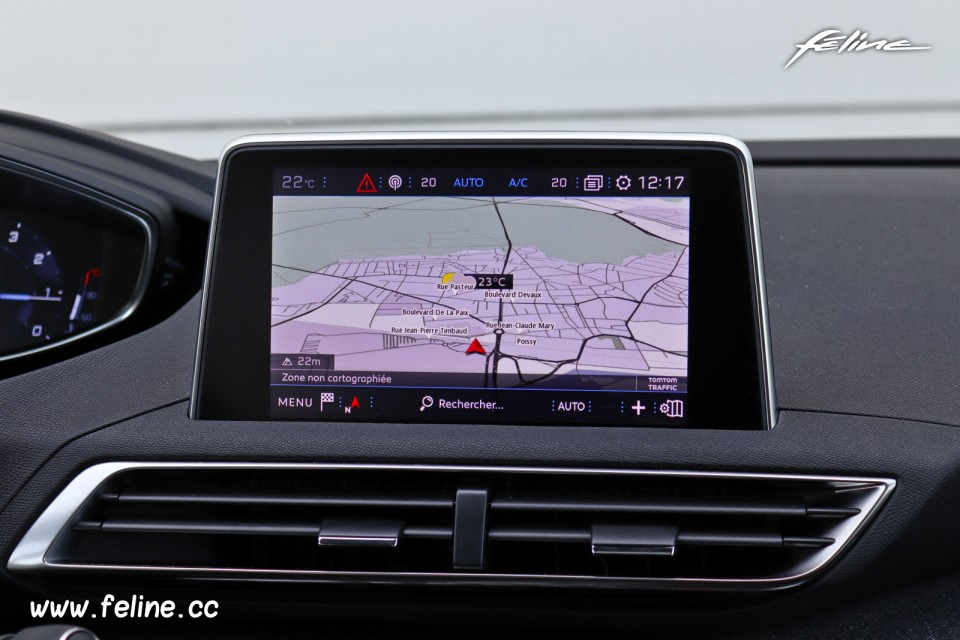 Lav et navn gavnlig Quilt Photo navigation GPS écran tactile Peugeot 3008 II Allure PureT - Photos  Peugeot - Féline