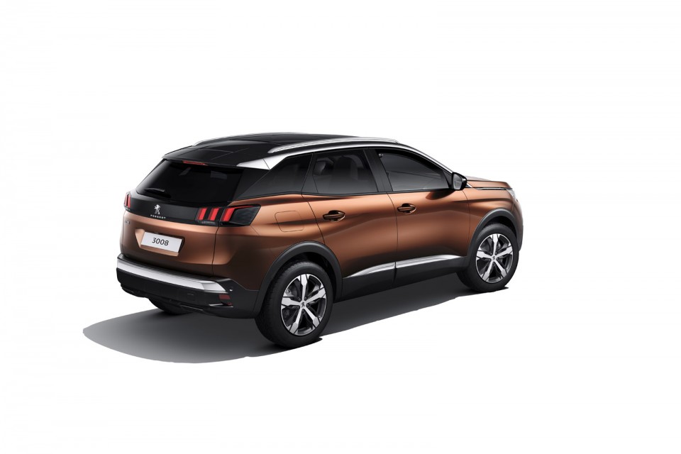 Photo 3/4 arrière Peugeot 3008 II (2016)