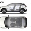 Photo dimensions intérieures (mm) Peugeot 3008 II (2016)