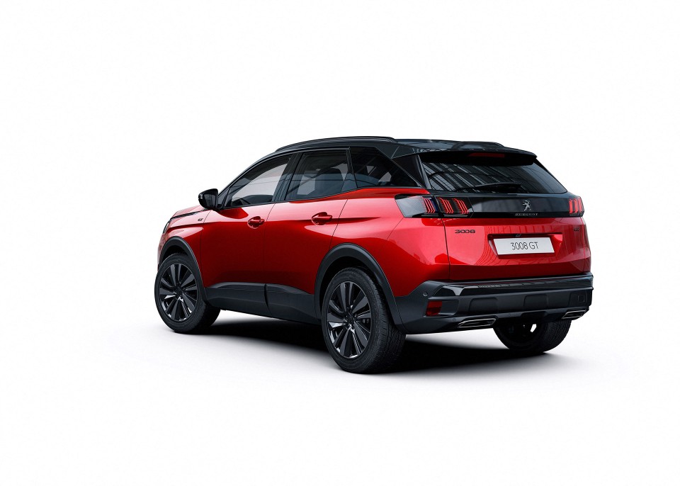 Photo Peugeot 3008 II restylée Rouge Ultimate Black Pack (2020)