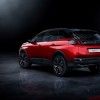 Photo 3/4 arrière Peugeot 3008 II restylée Rouge Ultimate (2020)