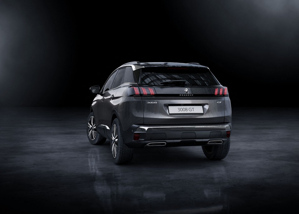 Photo Officielle 3 4 Arri re Peugeot 3008 II GT Restyl e 2020 Photos 