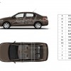 Photo principales dimensions intérieures Peugeot 301 I Brun Ric